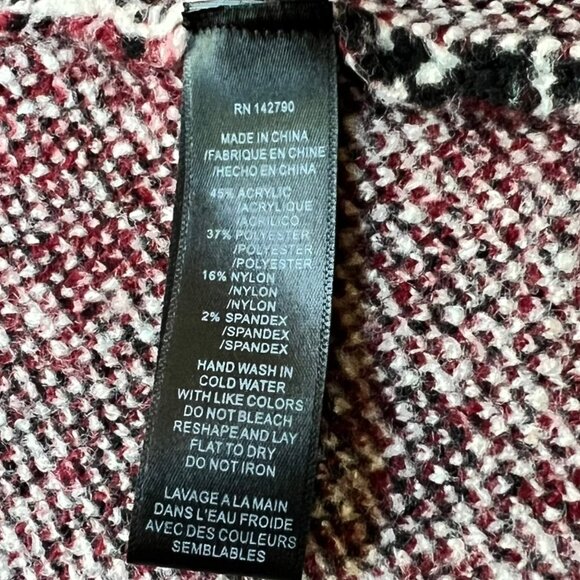 MaxSport Size M Black Red Floral Bohemian Longline Open Cardigan Duster Sweater - Picture 15 of 16